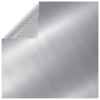 vidaXL rektangulært poolovertræk 600x400 cm PE sølvfarvet