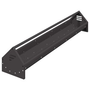 vidaXL Kyllingefodertrug Sort 108 x 20,5 x 20 cm Koldvalset St&aring;l