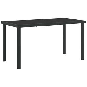 vidaXL Havem&oslash;bel Bord Sort 140 x 70 x 73 cm Metal