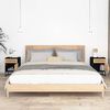 vidaXL sengeborde 2 stk. 40x30x55,5 cm konstrueret træ og jern sort