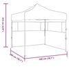 vidaXL Party Tent Antracit 200 x 200 x 315 cm Oxford stof