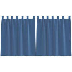 vidaXL voile-gardiner med l&oslash;kker 2 stk. 140x140 cm kongebl&aring;