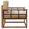 vidaXL Udend&oslash;rs Mellem Sofa Massivt Akacietr&aelig; Naturfarvet