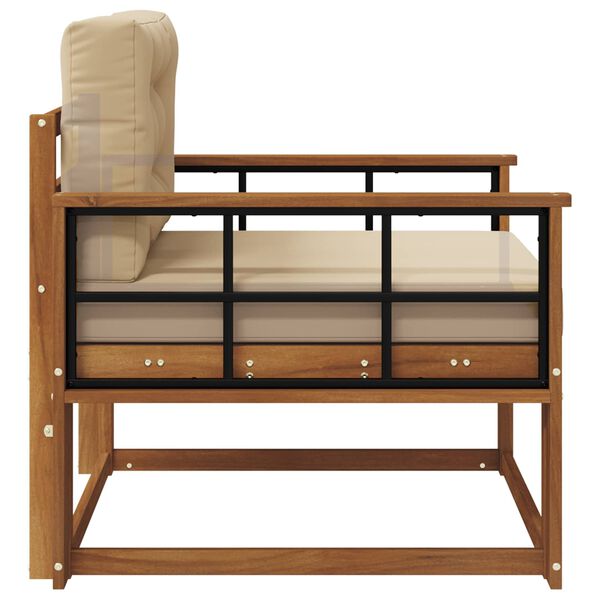 vidaXL Udend&oslash;rs Mellem Sofa Massivt Akacietr&aelig; Naturfarvet