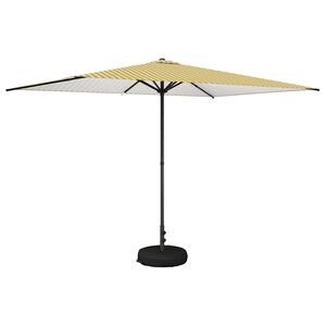 vidaXL Havesol 200 x 300 cm Polyester Rektangul&aelig;r Gul og Hvid