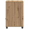 vidaXL Printerstand Artisan Egetr&aelig; 60 x 48 x 74 cm Konstrueret tr&aelig;