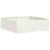 vidaXL plantekasse 100x100x30 cm st&aring;l hvid