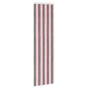 vidaXL Insektgardin i chenille S&oslash;lvgr&aring; og lyser&oslash;d 56 x 200 cm 100% PP