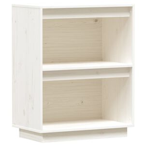 vidaXL konsolskab 60x34x75 cm massivt fyrretr&aelig; hvid