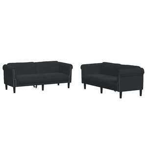 vidaXL sofas&aelig;t 2 dele velour sort
