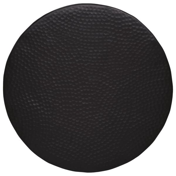 vidaXL sofabord &Oslash;50x30 cm hamret aluminium sort