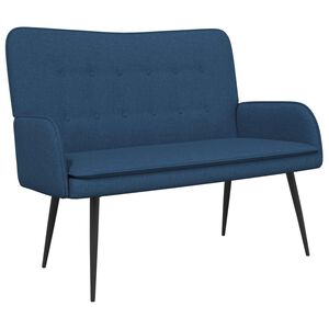 vidaXL 2-personers sofa Bl&aring; 115 x 61 x 87 cm Stof