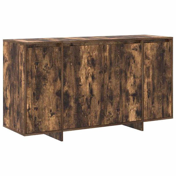 vidaXL Sideboard Røget eg 135 x 41 x 75 cm Konstrueret træ