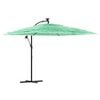 vidaXL haveparasol med st&aring;lstang 269x269x235 cm gr&oslash;n