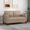 vidaXL 2-personers sofa 140 cm kunstlæder cappuccino