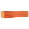 vidaXL plantekasse 110x40x23 cm massivt fyrretr&aelig; gyldenbrun