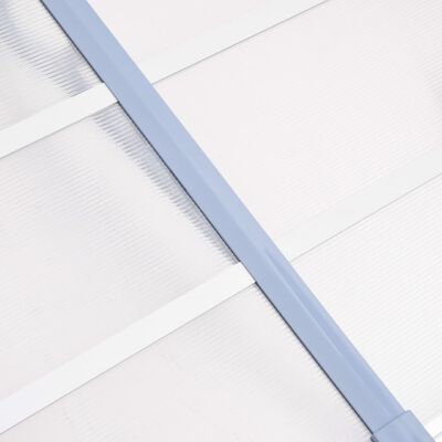 vidaXL dørbaldakin 152,5x90 cm polycarbonat grå og transparent