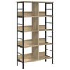 vidaXL Bogreol 8 niveauer 82 x 32 x 144,5 cm Konstrueret tr&aelig; Sonoma eg