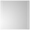 vidaXL LED badev&aelig;relsesspejl Transparent 60 x 60 cm h&aelig;rdet glas
