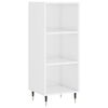 vidaXL sk&aelig;nk 34,5x32,5x90 cm konstrueret tr&aelig; hvid h&oslash;jglans