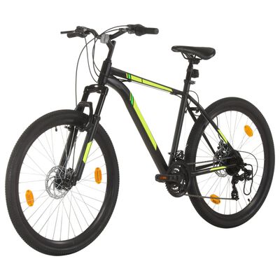 vidaXL mountainbike 21 gear 27,5 tommer hjul 42 cm sort