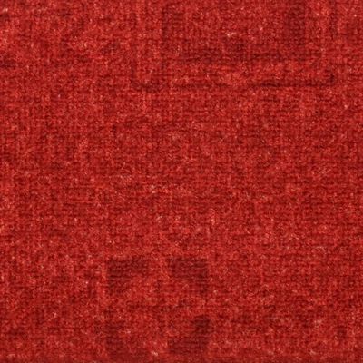 vidaXL selvklæbende trappemåtter 15 stk. 65x21x4 cm rød