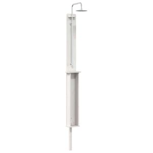 vidaXL Udend&oslash;rs bruser 246 cm Massivt fyrretr&aelig; og rustfrit st&aring;l Hvid