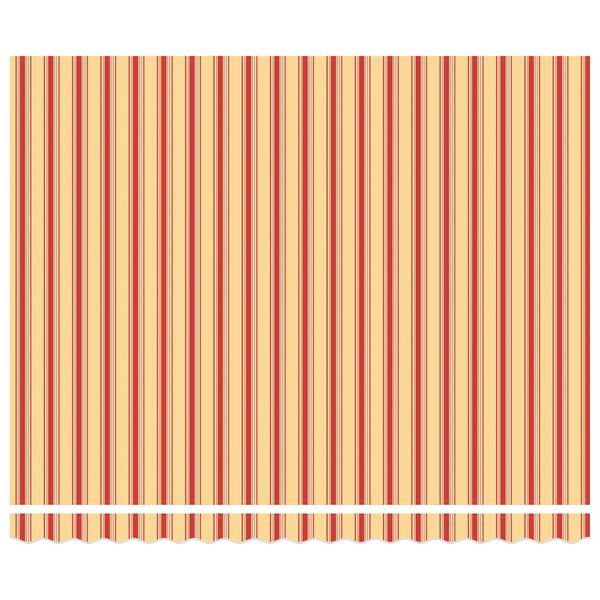 vidaXL Utrækkelig Markise Flerfarvet 400 × 300 cm Polyester og metal