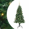 vidaXL Hj&oslash;rne Kunstigt Juletr&aelig; med 150 LED'er Gr&oslash;n 150 cm PVC og metal