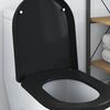 vidaXL Toilet s&aelig;de Indstillelig Sort 48 x 36,5 x 4,5 cm Polypropylen