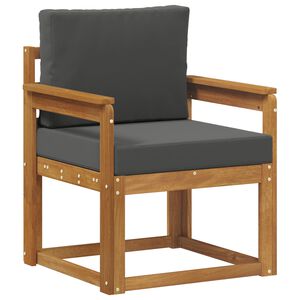 vidaXL Udend&oslash;rs sofa Soli Akacietr&aelig; og polyester Naturfarvet