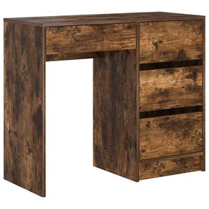 vidaXL Bord R&oslash;get eg Konstrueret tr&aelig; 90 x 37.5 x 75 cm