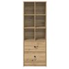 vidaXL Highboard med skuffe Artisan Egetr&aelig; 45,5 x 34 x 127 cm