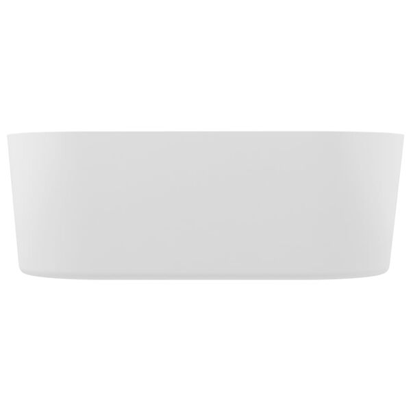 vidaXL fritst&aring;ende badekar 204 l akryl hvid