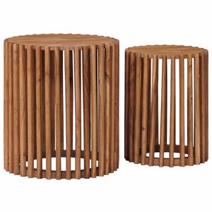 vidaXL Sidebordss&aelig;t med opbevaring med d&oslash;r Brun 40 x 40 x 45 cm