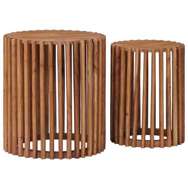 vidaXL Sidebordss&aelig;t med opbevaring med d&oslash;r Brun 40 x 40 x 45 cm