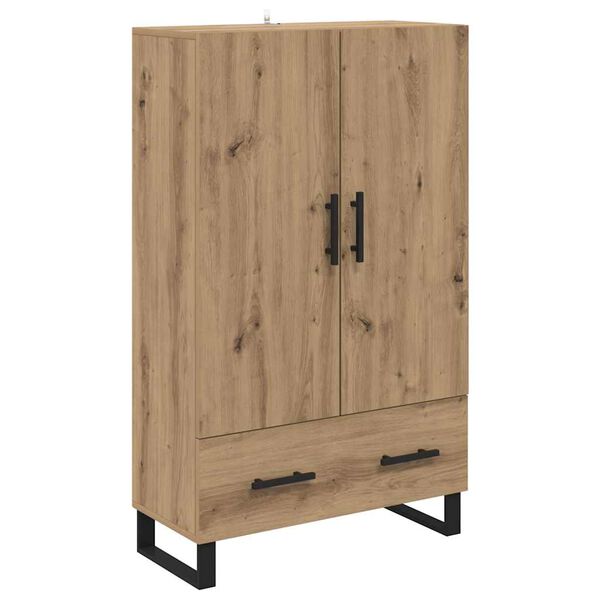 vidaXL Highboard Artisan Egetr&aelig; 69,5 x 30 x 115 cm Konstrueret tr&aelig;