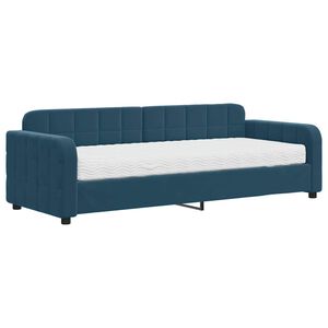 vidaXL daybed med madras 80x200 cm velour bl&aring;