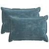vidaXL Pudebetr&aelig;k 2 pcs HOUTEN Bl&aring; 50 x 70 cm Chenille Stof