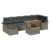 vidaXL Havesofa S&aelig;t 8 stk. Gr&aring; polyrattan