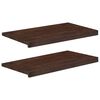 vidaXL Vindueskarme 2 stk. M&oslash;rk Brun 80x 40 x 2 cm Solid b&oslash;g