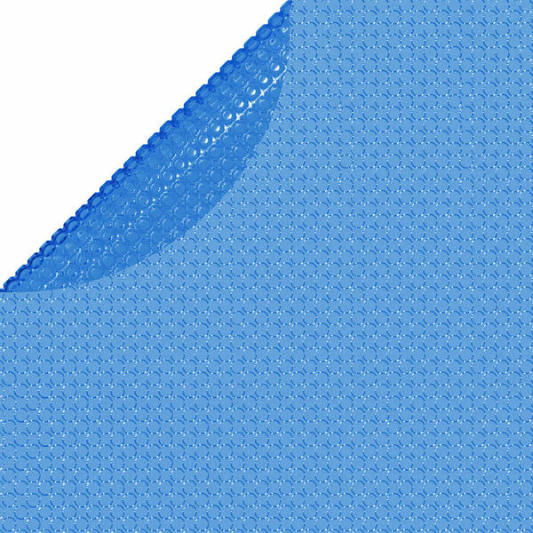 vidaXL flydende soldrevet PE-poolovertræk rund 250 cm blå