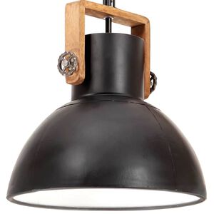 vidaXL industriel h&aelig;ngelampe 25 W rund 40 cm E27 mat sort