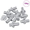 vidaXL Hylde Peg 4500 stk. S&oslash;lv 8,6 x 8,6 x 14,6 mm St&aring;l