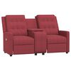 vidaXL 2-personers massagestol med kopholder vinrød