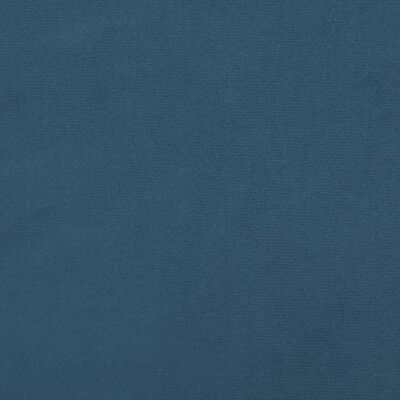 vidaXL springmadras med pocketfjedre 120x190x20 cm fløjl mørkeblå
