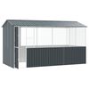vidaXL Fuglebur Antracit 410 x 210 x 230 cm Galvaniseret stål