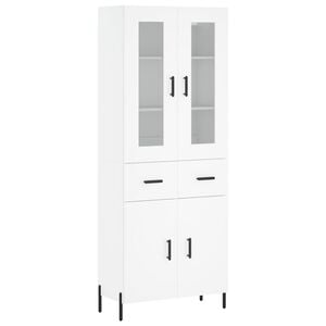 vidaXL h&oslash;jskab 69,5x34x180 cm konstrueret tr&aelig; hvid