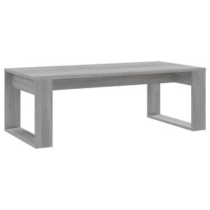 vidaXL sofabord 102x50x35 cm konstrueret tr&aelig; gr&aring; sonoma-eg