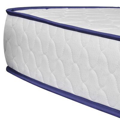 vidaXL seng med madras i memoryskum 140 x 200 cm pink fløjl